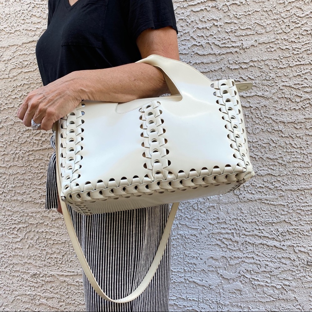 SOLD The Row Two For One 12 Braided Leather Tote - Picture 2 of 16